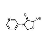 CAS#: 174889-71-5， 5-Hydroxy-3-(3-Pyridinyl)-1,3-Thiazolidin-4-One