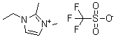 structure of CAS# 174899-72-0, 1-Ethyl-2,3-Dimethyl-1H-Imidazol-3-Ium Trifluoromethanesulfonate;1-ethyl-2,3-dimethylimidazolium triflate;1-Ethyl-2,3-dimethylimidazolium trifluoromethanesulfonate;InChI=1/C<wbr>7H13N2.CH<wbr>F3O3S/c1-<wbr>4-9-6-5-8<wbr>(3)7(9)2;<wbr>2-1(3,4)8<wbr>(5,6)7/h5<wbr>-6H,4H2,1<wbr>-3H3;(H,5<wbr>,6,7)/q+1<wbr>;/p-1/fC7<wbr>H13N2.CF3<wbr>O3S/qm;-1