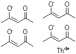 CAS 登录号：17499-48-8， 四[(2Z)-4-氧代-2-戊烯-2-醇]钍(4+)