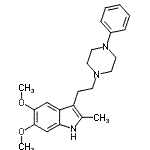 CAS#: 17506-66-0， 5,6-Dimethoxy-2-Methyl-3-[2-(4-Phenyl-1-Piperazinyl)Ethyl]-1H-Indole