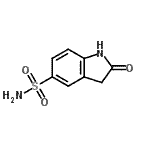 structure of CAS# 175075-24-8, 2-Oxo-5-Indolinesulfonamide;2,3-Dihydro-2-oxo-1H-indole-5-sulfonamide;2-oxo-2,3-dihydro-1H-indole-5-sulfonamide;MFCD05844462