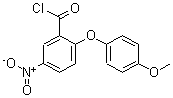 CAS 登录号：175135-69-0， 2-(4-甲氧基苯氧基)-5-硝基-苯甲酰氯