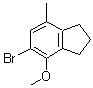 structure of CAS# 175136-09-1, 5-Bromo-2,3-Dihydro-4-Methoxy-7-Methyl-1H-Indene;5-BROMO-4-METHOXY-7-METHYLINDANE
