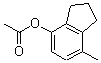 structure of CAS# 175136-12-6, 2,3-Dihydro-7-Methyl-1H-Inden-4-Ol 4-Acetate;(7-Methylindan-4-Yl) Acetate;Acetic Acid (7-Methyl-4-Indanyl) Ester;Acetic Acid (7-Methylindan-4-Yl) Ester