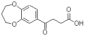 structure of CAS# 175136-33-1, 3,4-Dihydro-gamma-Oxo-2H-1,5-Benzodioxepin-7-Butanoic Acid;4-(3,4-DIHYDRO-2H-1,5-BENZODIOXEPIN-7-YL)-4-OXOBUTANOIC ACID;3-[3,4-(TRIMETHYLENEDIOXY)BENZOYL]PROPIONIC ACID