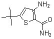 结构式 CAS# 175137-04-9, 3-氨基-5-叔丁基-2-噻吩甲酰胺