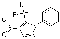 structure of CAS# 175137-14-1, 1-Phenyl-5-(Trifluoromethyl)-1H-Pyrazole-4-Carbonylchloride;1-Phenyl-5-(Trifluoromethyl)-1H-Pyrazole-4-Carbonyl Chloride 97%;1-PHENYL-5-(TRIFLUOROMETHYL)-1H-PYRAZOLE-4-CARBONYL CHLORIDE;1-Phenyl-5-(Trifluoromethyl)Pyrazole-4-Carbonyl Chloride 97%