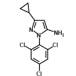 CAS#: 175137-50-5， 3-Cyclopropyl-1-(2,4,6-Trichlorophenyl)-1H-Pyrazol-5-Amine