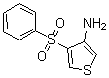 structure of CAS# 175201-60-2, 4-(Phenylsulfonyl)-3-Thiophenamine;3-AMINO-4-(BENZENESULFONYL)THIOPHENE;4-(PHENYLSULFONYL)THIOPHENE-3-AMINE;4-(Phenylsulphonyl)Thiophen-3-Amine