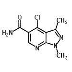 CAS#: 175201-98-6， 4-Chloro-1,3-Dimethyl-1H-Pyrazolo[3,4-b]Pyridine-5-Carboxamide