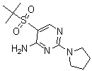 CAS 登录号：175202-10-5， 5-[叔丁基磺酰基]-2-(1-吡咯烷基)-4-嘧啶胺