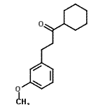 structure of CAS# 175234-19-2, 1-Cyclohexyl-3-(3-Methoxyphenyl)-1-Propanone;cyclohexyl 2-(3-methoxyphenyl)ethyl ketone