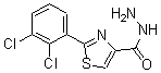 structure of CAS# 175276-87-6, 2-(2,3-Dichlorophenyl)-4-Thiazolecarboxylic Acid Hydrazide;2-(2,3-DICHLOROPHENYL)THIAZOLE-4-CARBOXYLIC ACID HYDRAZIDE;2-(2,3-DICHLOROPHENYL)-1,3-THIAZOLE-4-CARBOHYDRAZIDE