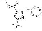 结构式 CAS# 175277-04-0, 3-叔丁基-1-(苯基甲基)-1H-吡唑-5-羧酸乙酯