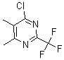 结构式 CAS# 175277-32-4, 4-氯-5,6-二甲基-2-(三氟甲基)-嘧啶