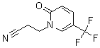 structure of CAS# 175277-71-1, 1-(2-Cyanoethyl)-5-(Trifluoromethyl)Pyrid-2(1H)-One;3-[2-OXO-5-(TRIFLUOROMETHYL)-1,2-DIHYDROPYRIDIN-1-YL]PROPANENITRILE;3-(2-Oxo-5-(Trifluoromethyl)Pyridin-1(2H)-Yl)Propanenitrile;1-(2-Cyanoethyl)-5-(Trifluoromethyl)Pyridin-2(1H)-One 97%