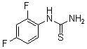结构式 CAS# 175277-76-6, N-(2,4-二氟苯基)-硫脲