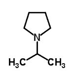 结构式 CAS# 17544-07-9, 1-异丙基吡咯烷