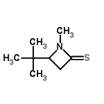 CAS#: 175467-61-5， 1-Methyl-4-(2-Methyl-2-Propanyl)-2-Azetidinethione