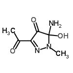 CAS#: 175472-59-0， 3-Acetyl-5-Amino-5-Hydroxy-1-Methyl-1,5-Dihydro-4H-Pyrazol-4-One
