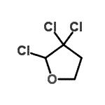 structure of CAS# 17557-41-4, 2,3,3-Trichlorotetrahydrofuran;2,3,3-trichlorooxolane;MFCD00142778