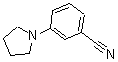 structure of CAS# 175696-73-8, 3-(1-Pyrrolidinyl)-Benzonitrile;3-Pyrrolidin-1-Ylbenzonitrile 95%;3-PYRROLIDIN-1-YLBENZONITRILE