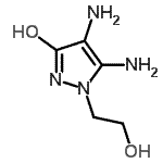 CAS#: 175700-82-0， 4,5-Diamino-1-(2-Hydroxyethyl)-1,2-Dihydro-3H-Pyrazol-3-One