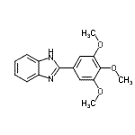 structure of CAS# 175714-45-1, 2-(3,4,5-Trimethoxyphenyl)-1H-Benzimidazole;1H-benzimidazole, 2-(3,4,5-trimethoxyphenyl);2-(3,4,5-trimethoxyphenyl)-1H-1,3-benzodiazole;2-(3,4,5-Trimethoxy-phenyl)-1H-benzoimidazole
