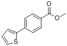 structure of CAS# 17595-86-7, 4-Thiophen-2-Ylbenzoic Acid Methyl Ester;Methyl 4-(2-Thienyl)Benzoate;4-(2-Thienyl)Benzoic Acid Methyl Ester;6H-419S