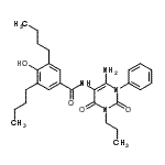 CAS#: 176370-48-2， N-(6-Amino-2,4-Dioxo-1-Phenyl-3-Propyl-1,2,3,4-Tetrahydro-5-Pyrimidinyl)-3,5-Dibutyl-4-Hydroxybenzamide