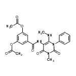 CAS#: 176378-93-1， 5-{[3-Methyl-6-(Methylamino)-2,4-Dioxo-1-Phenyl-1,2,3,4-Tetrahydro-5-Pyrimidinyl]Carbamoyl}-1,3-Phenylene Diacetate