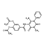 CAS#: 176379-12-7， 4-[(6-Amino-3-Methyl-2,4-Dioxo-1-Phenyl-1,2,3,4-Tetrahydro-5-Pyrimidinyl)Carbamoyl]-1,2-Phenylene Diacetate