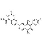 CAS#: 176379-13-8， 4-{[6-Amino-1-(4-Fluorophenyl)-3-Methyl-2,4-Dioxo-1,2,3,4-Tetrahydro-5-Pyrimidinyl]Carbamoyl}-1,2-Phenylene Diacetate