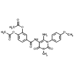 CAS#: 176379-15-0， 4-{[6-Amino-1-(4-Methoxyphenyl)-3-Methyl-2,4-Dioxo-1,2,3,4-Tetrahydro-5-Pyrimidinyl]Carbamoyl}-1,2-Phenylene Diacetate