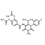 CAS#: 176379-21-8， 4-{[6-(Dimethylamino)-1-(4-Fluorophenyl)-3-Methyl-2,4-Dioxo-1,2,3,4-Tetrahydro-5-Pyrimidinyl]Carbamoyl}-1,2-Phenylene Diacetate