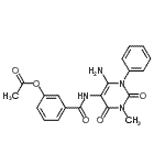 CAS#: 176379-35-4， 3-[(6-Amino-3-Methyl-2,4-Dioxo-1-Phenyl-1,2,3,4-Tetrahydro-5-Pyrimidinyl)Carbamoyl]Phenyl Acetate