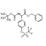 CAS#: 176505-40-1， Benzyl (2R)-({[(2-Methyl-2-Propanyl)Oxy]Carbonyl}Amino)(4-{[(Trifluoromethyl)Sulfonyl]Oxy}Phenyl)Acetate