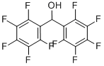 structure of CAS# 1766-76-3, 2,3,4,5,6-Pentafluoro-alpha-(2,3,4,5,6-Pentafluorophenyl)-Benzenemethanol;196584_Aldrich;2,3,4,5,6,2',3',4',5',6'-Decafluorobenzhydrol