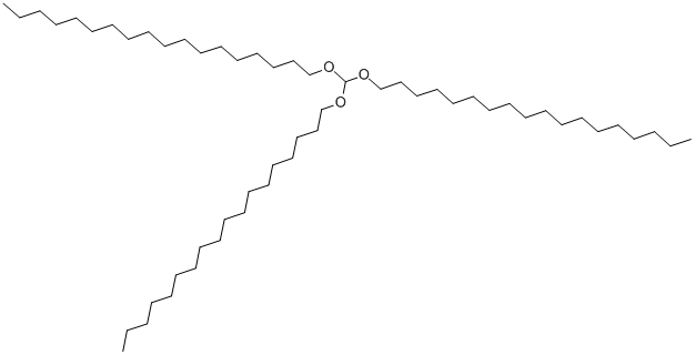 structure of CAS# 17671-28-2, Tristearyl Orthoformate;1-(Distearyloxymethoxy)Octadecane;1,1',1''-(Methylidynetris(Oxy))Trisoctadecane