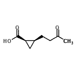 CAS#: 176791-03-0， (1R,2S)-2-(3-Oxobutyl)Cyclopropanecarboxylic Acid