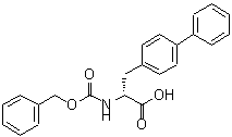 structure of CAS# 176794-80-2, (alphaR)-alpha-[[(Phenylmethoxy)Carbonyl]Amino]-[1,1'-Biphenyl]-4-Propanoic Acid