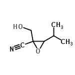 CAS#: 176956-54-0， 2-(Hydroxymethyl)-3-Isopropyl-2-Oxiranecarbonitrile