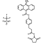 CAS#: 177332-37-5， 9-[(4-{3-[(2,5-Dioxo-1-Pyrrolidinyl)Oxy]-3-Oxopropyl}Phenoxy)Carbonyl]-10-Methylacridinium Trifluoromethanesulfonate
