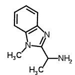 structure of CAS# 177407-17-9, 1-(1-Methyl-1H-Benzimidazol-2-Yl)Ethanamine;1-(1-methyl-1H-benzo[d]imidazol-2-yl)ethanamine;1-(1-Methyl-1H-benzoimidazol-2-yl)-ethylamine