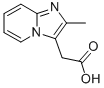 structure of CAS# 17745-07-2, 2-Methylimidazo(1,2-a)Pyridine-3-Aceticacid;2-(2-Methyl-3-Imidazo[3,2-A]Pyridinyl)Acetic Acid;2-(2-Methylimidazo[3,2-A]Pyridin-3-Yl)Ethanoic Acid;(2-Methyl-3-Imidazo(1,2-A)Pyridine)Acetic Acid