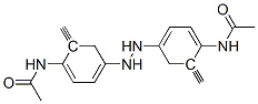 结构式 CAS# 17745-84-5, N,N'-[次偶氮基二(次甲基-4,1-亚苯基)]二(乙酰胺)