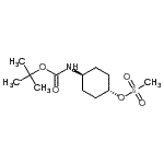 CAS#: 177545-89-0， trans-4-({[(2-Methyl-2-Propanyl)Oxy]Carbonyl}Amino)Cyclohexyl Methanesulfonate