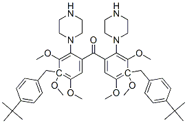 CAS#: 17766-62-0， 4-(4-Tert-Butylbenzyl)-1-Piperazinyl(3,4,5-Trimethoxyphenyl) Ketone