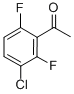 structure of CAS# 177942-50-6, 1-(3-Chloro-2,6-Difluorophenyl)Ethanone;1-(3-Chloro-2,6-Difluoro-Phenyl)Ethanone;St5407443;3'-Chloro-2',6'-Difluoroacetophenone