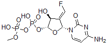 CAS#: 177956-38-6， [(2R,3S,4E,5R)-5-(4-Amino-2-Oxopyrimidin-1-Yl)-4-(Fluoromethylidene)-3-Hydroxyoxolan-2-Yl]Methyl Phosphono Hydrogen Phosphate